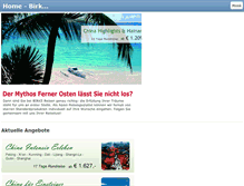Tablet Screenshot of birke-reisen.com